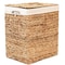Vintiquewise Handmade Rectangular Water Hyacinth Wicker Laundry Hamper with Lid Natural, Large QI004242.L - alternate 7
